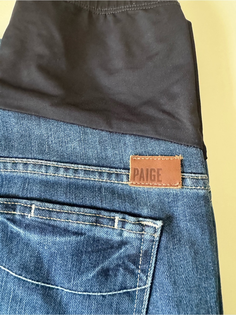 PAIGE Maternity Jeans -Dark Wash Women’s Bootcut Jeans - Picture 5 of 5